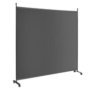 Paravento in metallo grigio e poliestere 184 x 30 x 184 cm facile da spostare design moderno in poliestere grigio 20_0019210