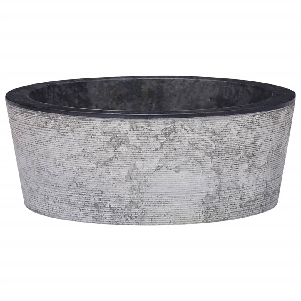 Lavandino da bagno lavabo da appoggio lavabo da WC lavabo da bagno lavabo da interno diametro 40 cm marmo nero 02_0002822
