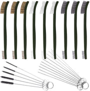 Set di pennelli a setole a 9 del con set di pulizia carburatore in rame 3 pennelli a setole in rame 3 pennelli a setole in acciaio 3 pennelli a setole in nylon