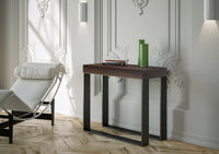 Consolle Allungabile 90-300x40x77 cm in Nobilitato Marrone