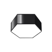 Lampada da soffitto moderna a cubo SUNDE arancione spagnolo in PVC nero 2x15W LED
