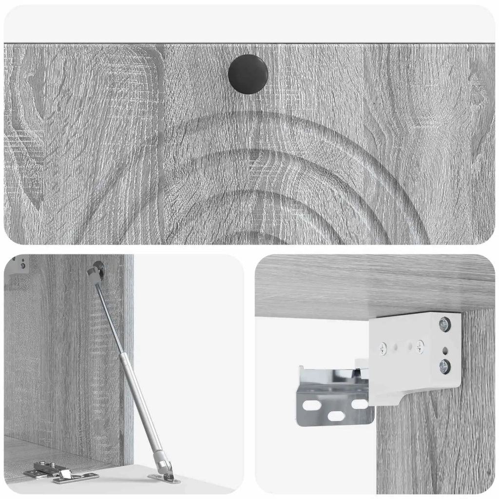 Mobile Porta TV da Muro Grigio Sonoma 78,5 x 31 x 30 cm