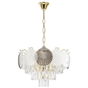 Lampada A Sospensione In Cristallo Swe083-cp 40cm Gold