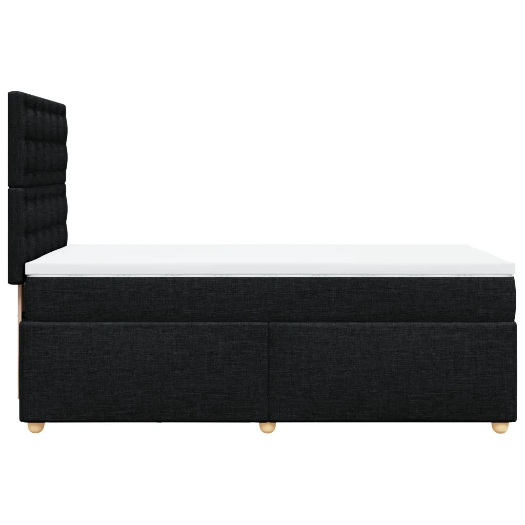 Giroletto a Molle con Materasso Nero 80x200 cm inTessuto 3291123