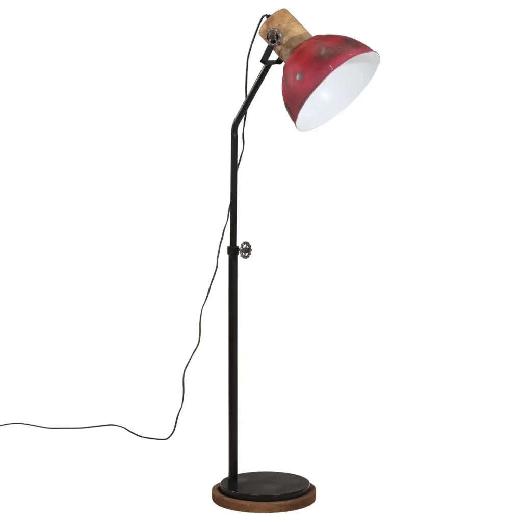 Lampada da Terra 25 W Rosso Anticato 30x30x100-150 cm E27 CFW3820293