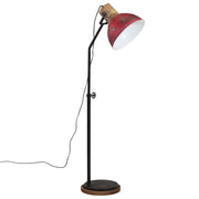 Lampada da Terra 25 W Rosso Anticato 30x30x100-150 cm E27 CFW3820293