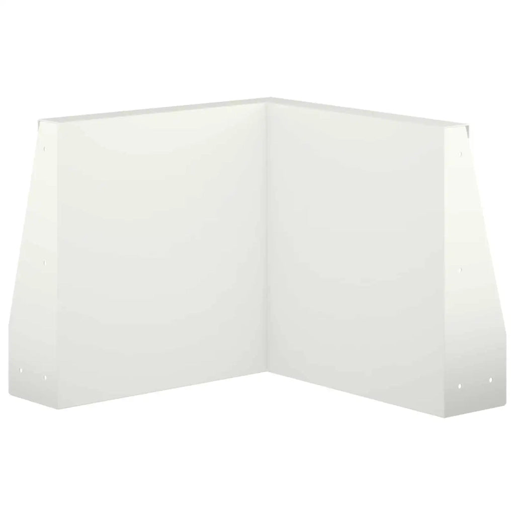 Muro di contenimento 2 pz 50 x 50 x 50 cm Acciaio Bianco 8015188