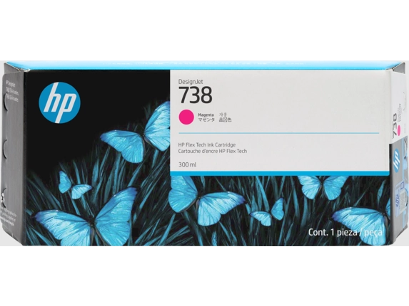 HP Cartuccia di inchiostro magenta 738 DesignJet da 300 ml