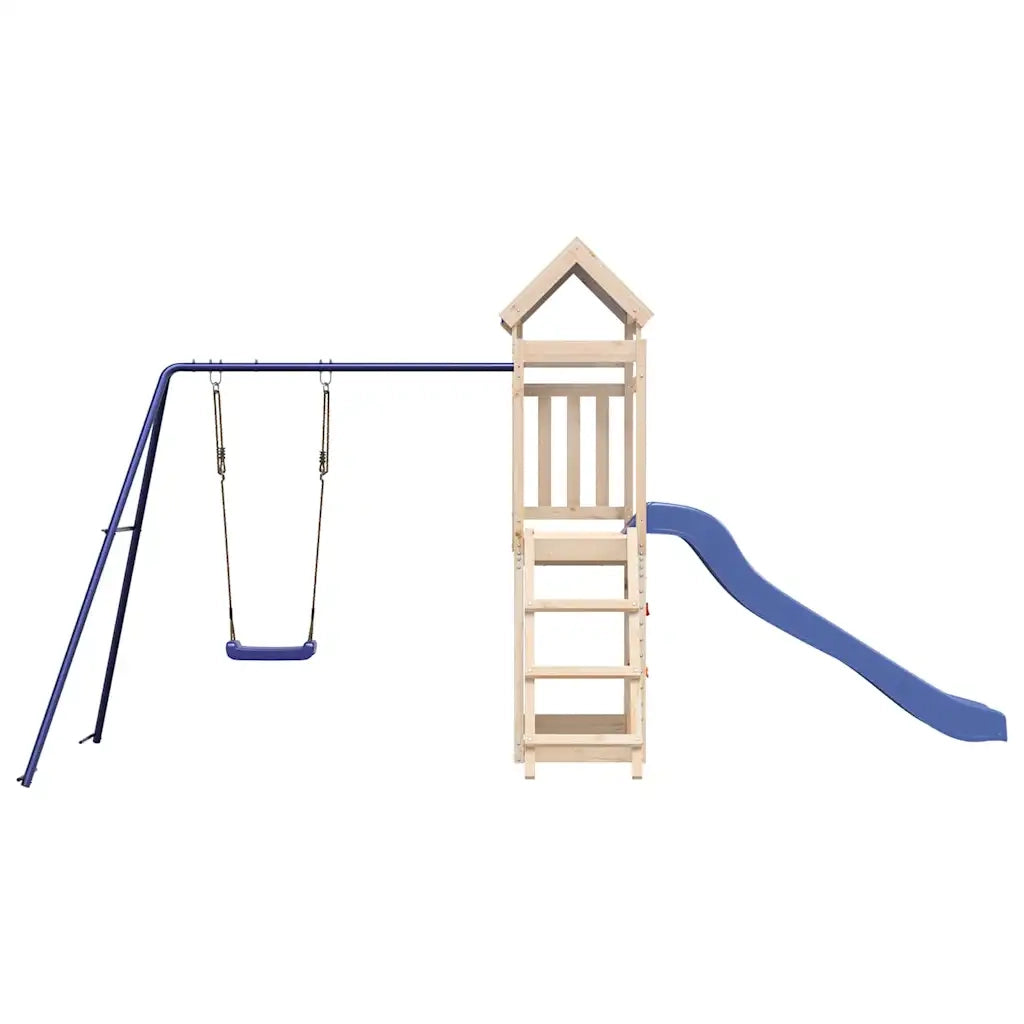 Set da Gioco da Esterno in Legno Massello di Pino CFW2451273