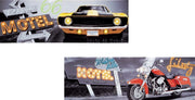 Quadro da Parete oleografico usa 13 led 75 x 25 cm 2 Modelli