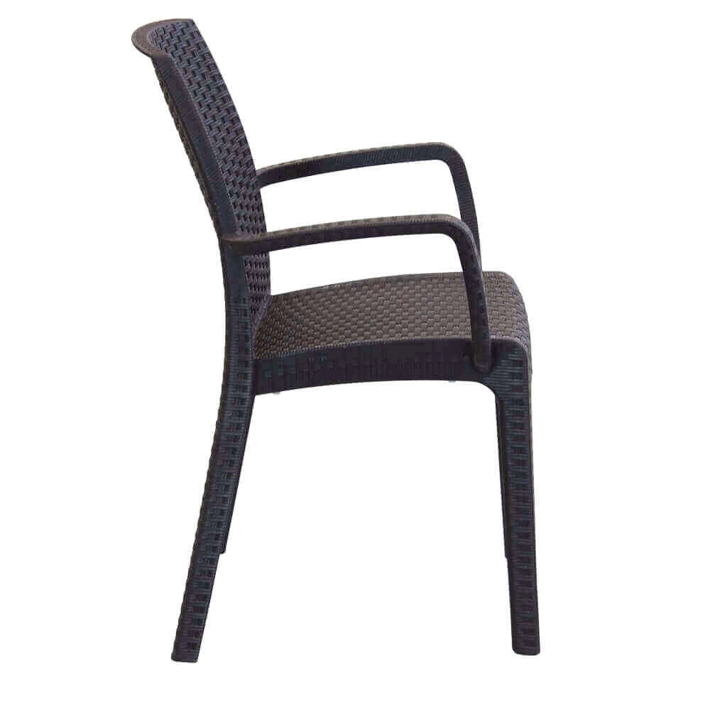 Sedia indiana 57x59x86 h cm in Wicker Marrone