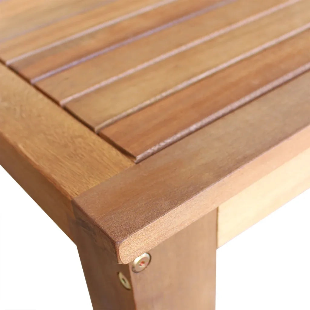 Tavolo e Sgabelli Bar Set 7 pz in Legno Massello di Acacia 246670