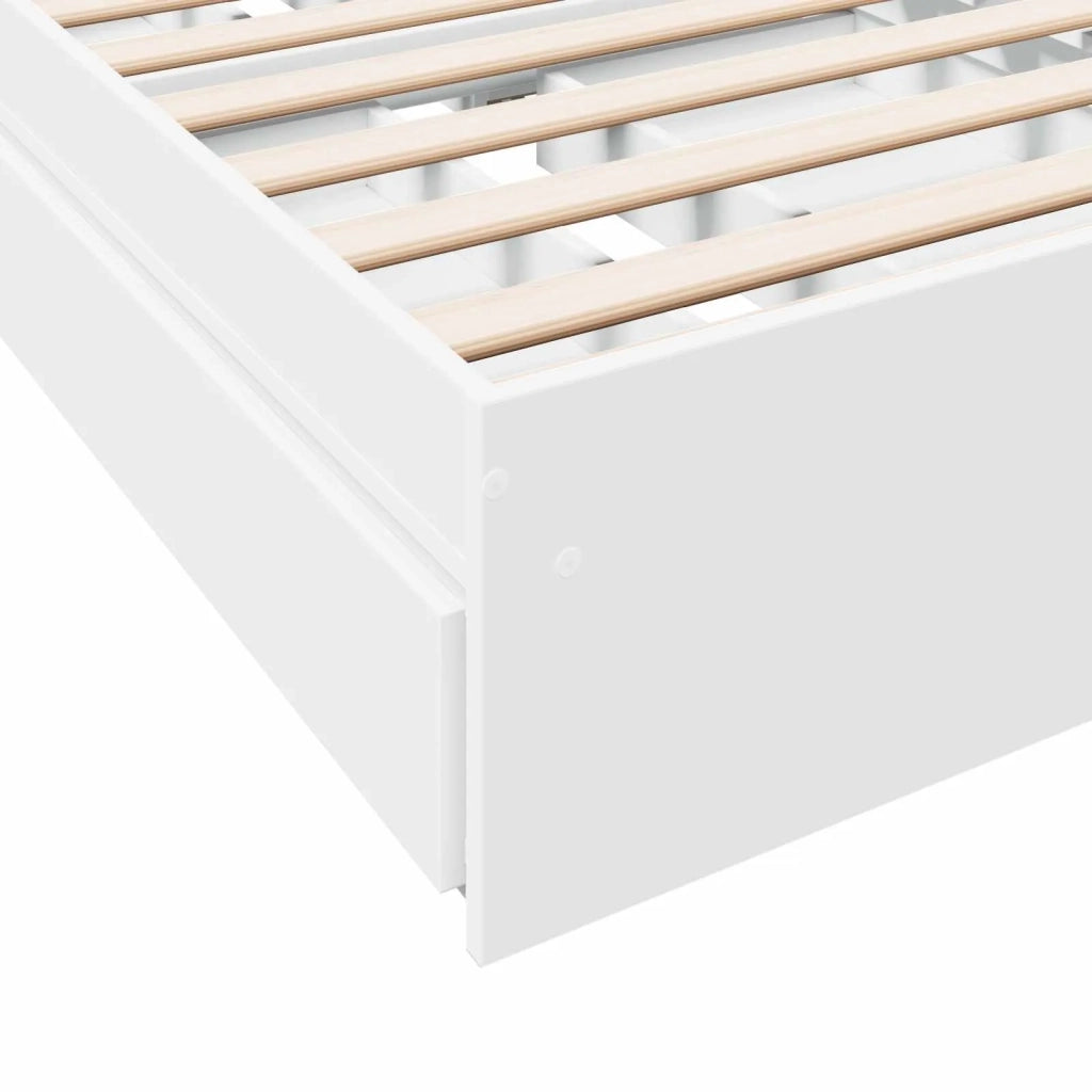 Telaio del letto con storage con cassetto Bianco 80 x 200 cm 3429589