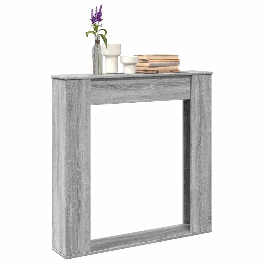 Cornice per Camino Grigio Sonoma 100x20x100 cm in Truciolato CFW6840325