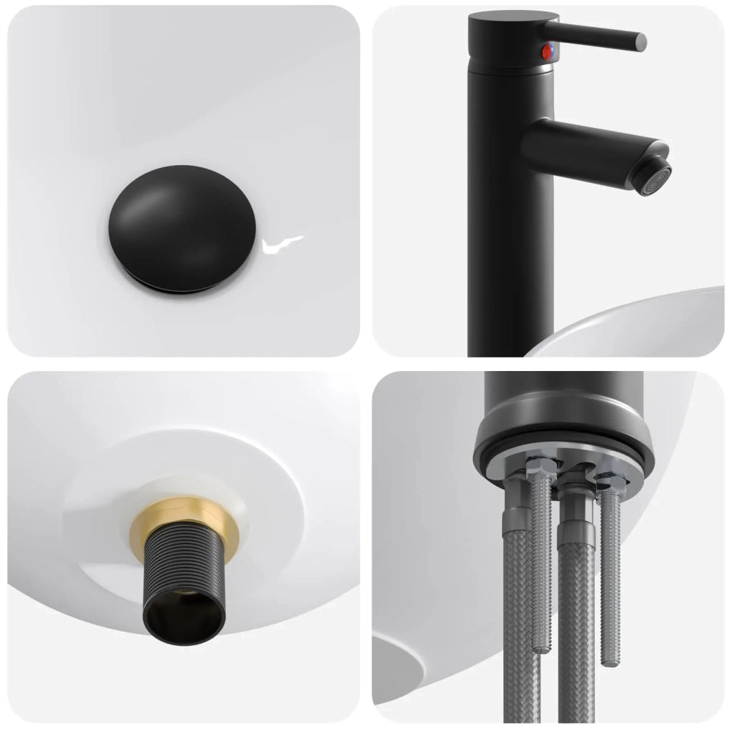 Set di mobili per il bagno Grigio Cemento Legno ingegnerizzato 3404217