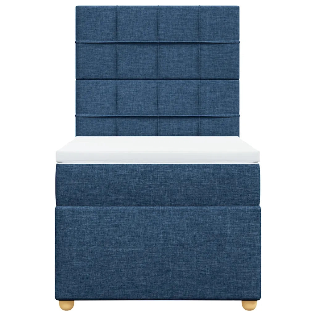 Giroletto a Molle con Materasso Blu 90x200 cm inTessuto