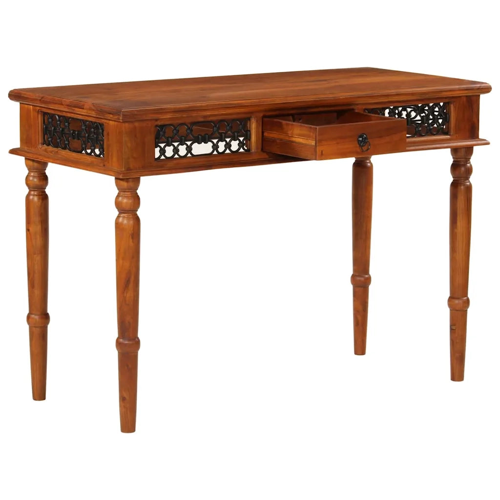 Scrivania con Cassetto 110x50x76 cm in Legno Massello di Acacia 356973