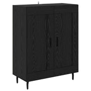 Credenza | Madia | Buffet da pranzo | Armadio da pranzo Rovere Nero 69,5 x 34 x 90 cm