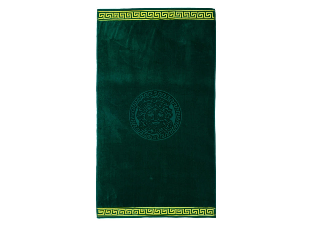 Telo Mare Jacquard Spugna Asciugamano Spiaggia Disegno New Cameo - Telo Mare - Verde