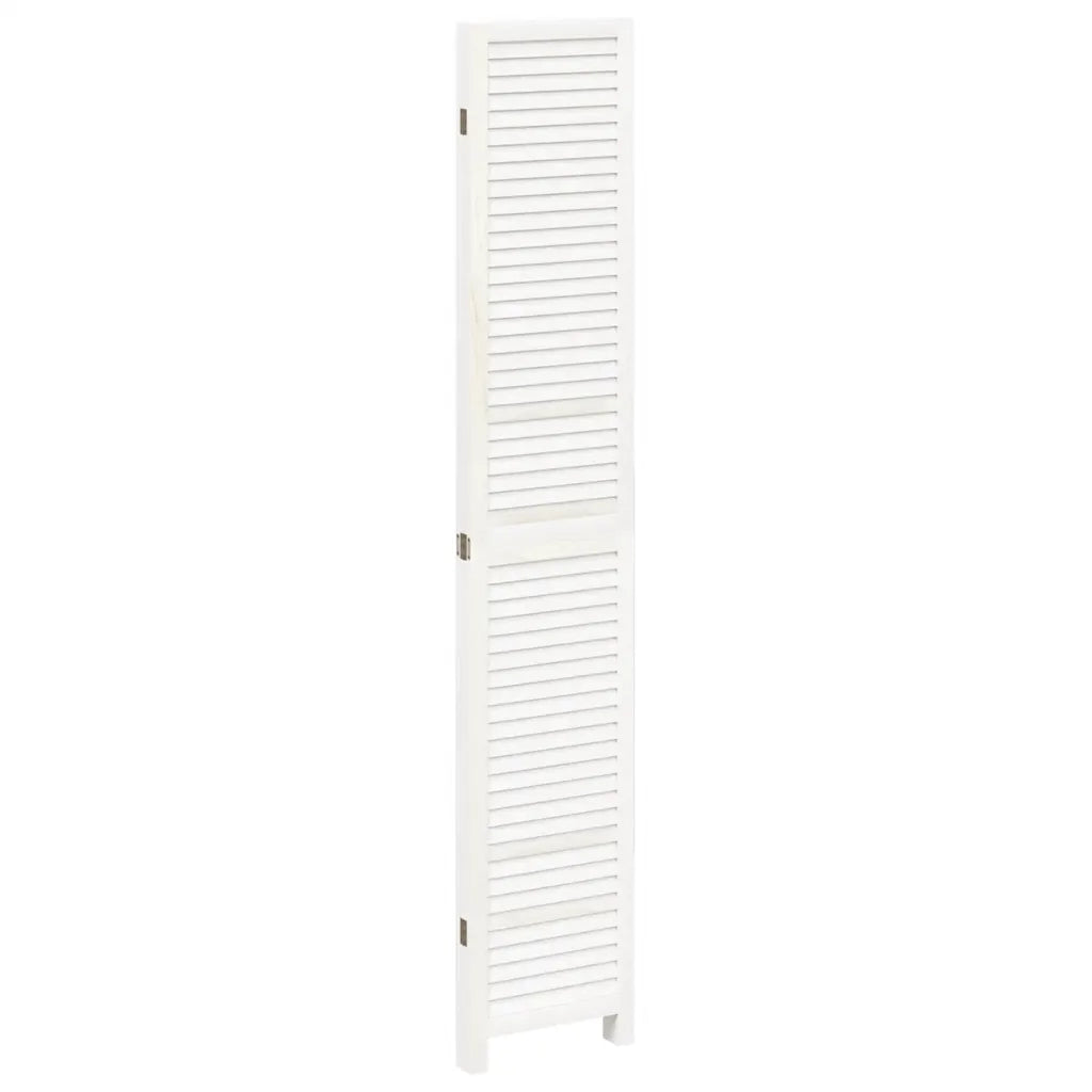 Divisorio Ambienti | Divider per stanze | Paravento 4Pannelli Bianco Legno Massello di Paulownia