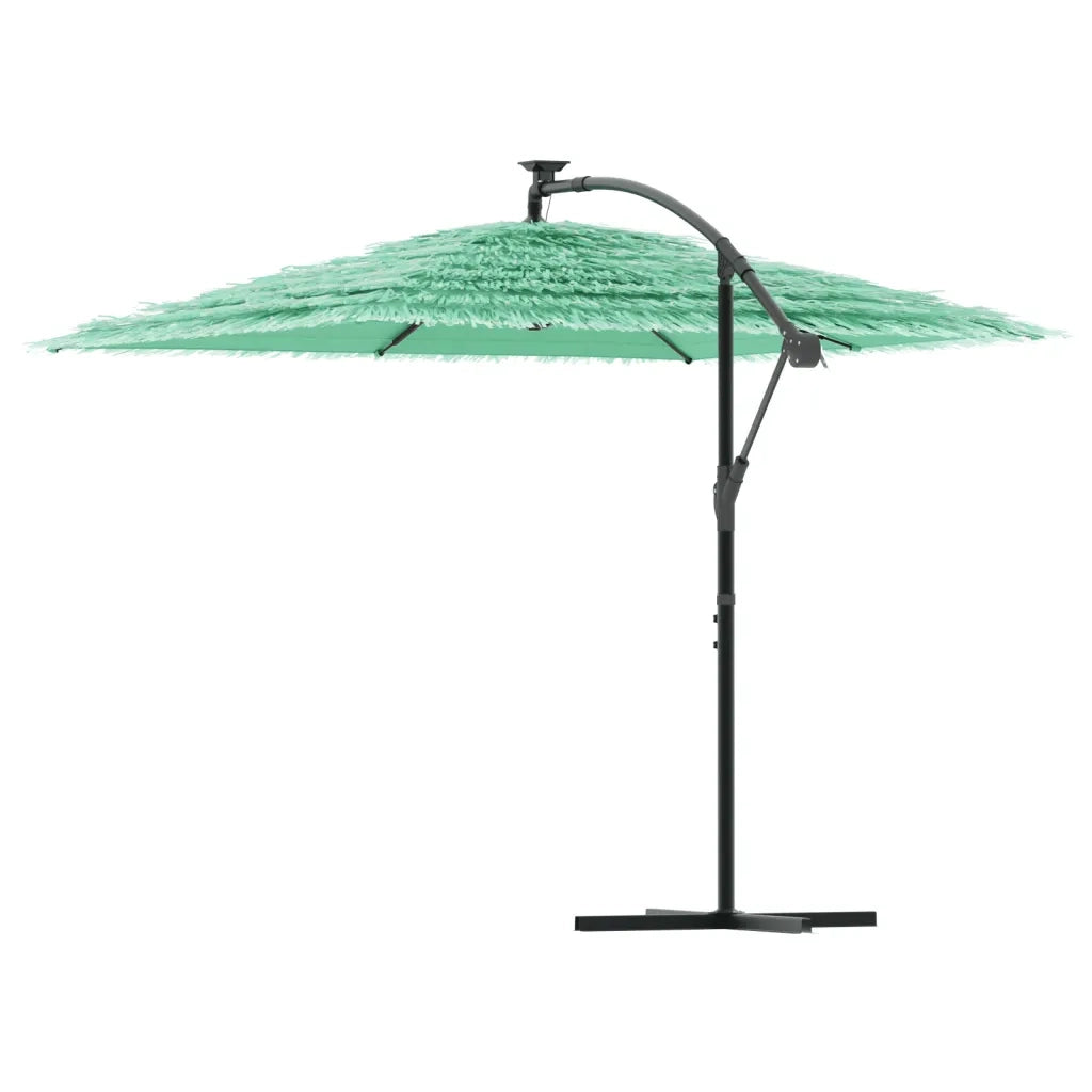 vidaXL Ombrellone Giardino con Palo in Acciaio Verde 246x246x230 cm