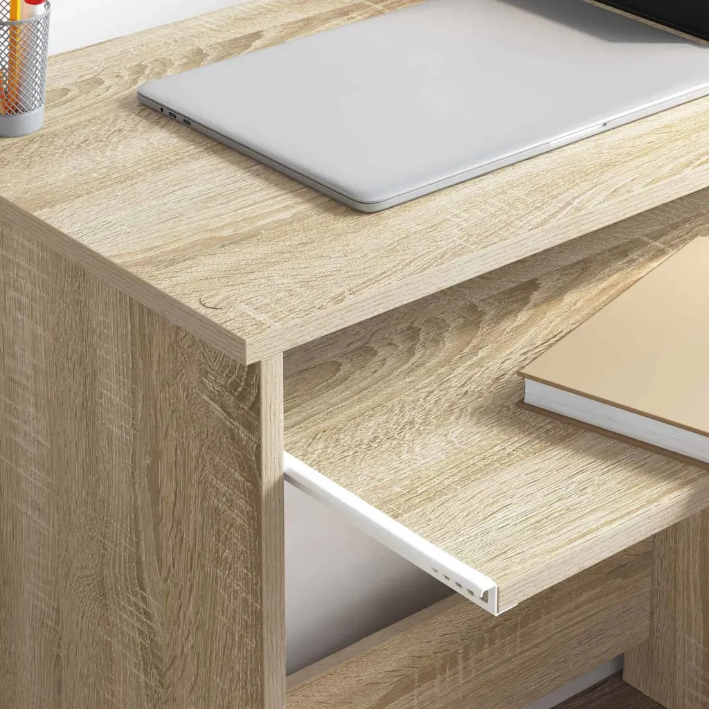 Scrivania | Tavolo da Ufficio Rovere Sonoma 106 x 41 x 88.5 cm Legno multistrato