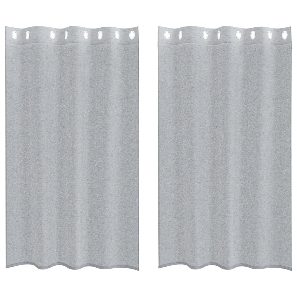 Tenda in Velo 2 pz Grigio scuro 175 x 140 cm Poliestere 4108003