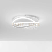ATIA P/P -LAMPADARIO A SOFFITTO BIANCO A LED 3000K 2100LM 40W IN ALLUMINIO E SILICONE DIMMERABILE D.45CM
