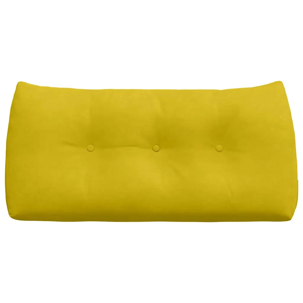 Cuscino per Schiena Giallo 100 x 24 x 50 cm Velluto 42014465