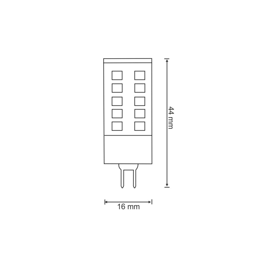 Lampadina LED G4 12V 3W 3000K 260lm Polux Platinum