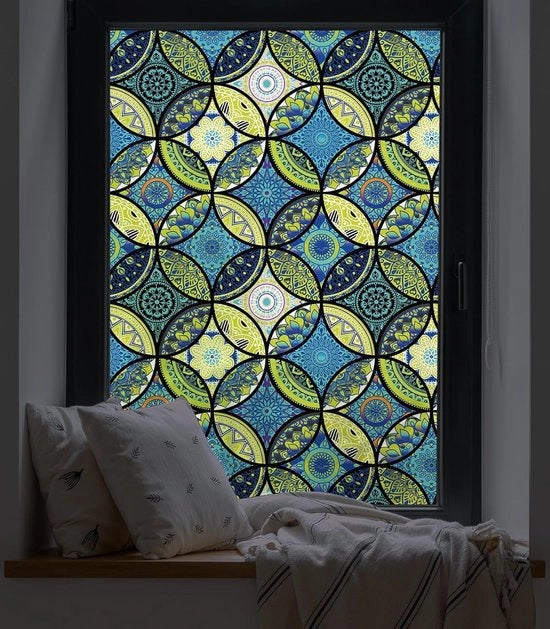 Foglia decorativa per finestre film per la privacy senza visibilità alta qualità 44,5x200cm