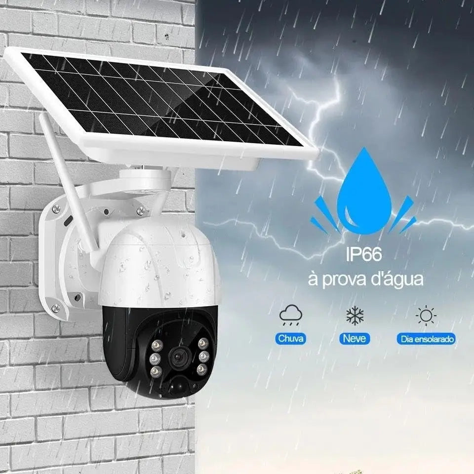 Telecamera Wifi da Esterno Senza Fili con Pannello Solare
