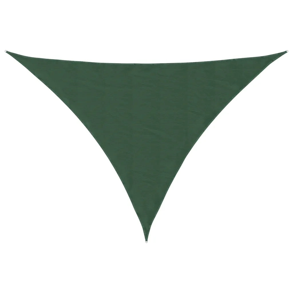 Parasole a Vela Oxford Triangolare 5x5x6 m Verde Scuro 135513