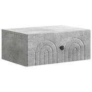 Mobiletto da notte a muro Grigio Cemento 49 x 34,5 x 20 cm 898111