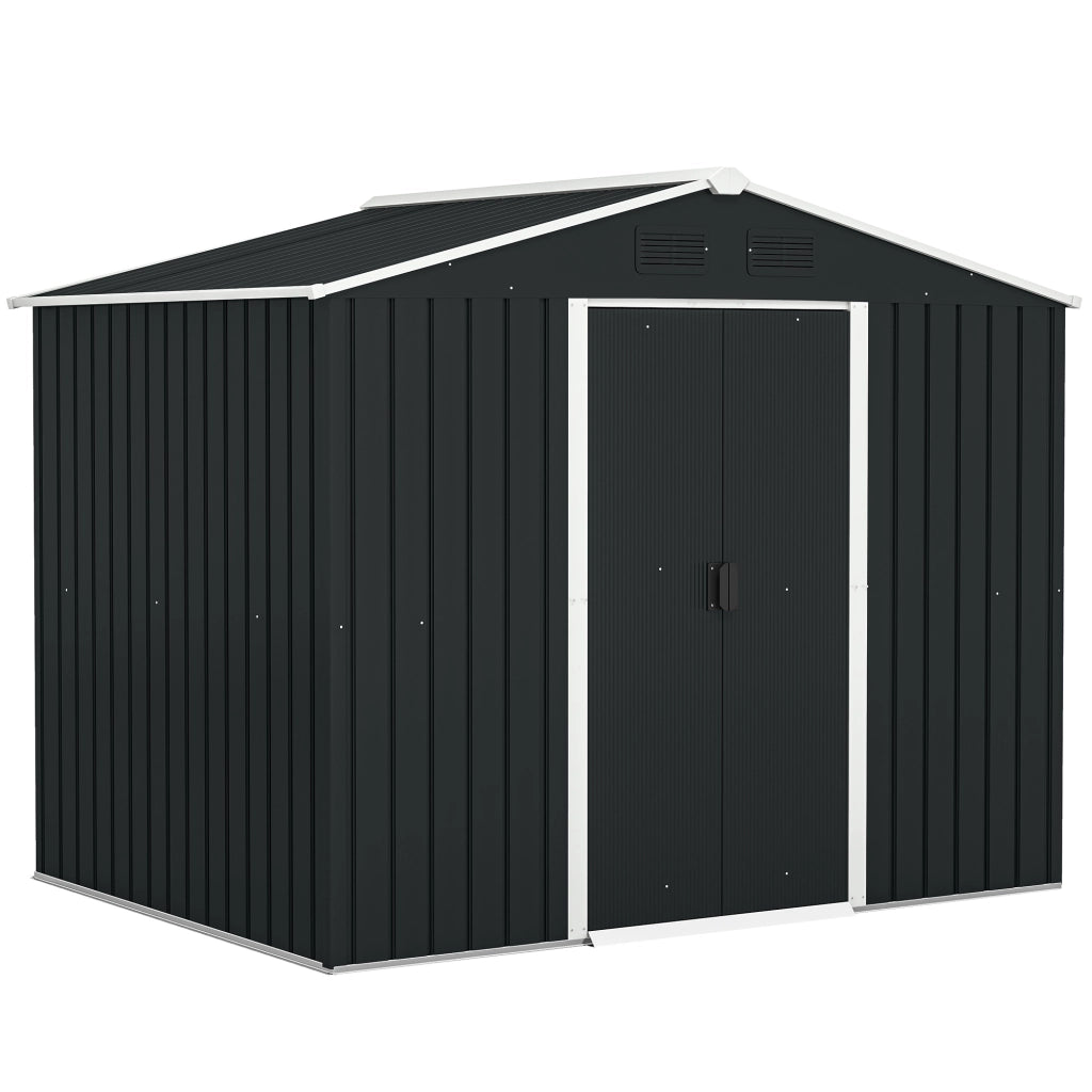 Capanno da Giardino ¨C Zephmum ¨C Grigio Scuro Acciaio 236x174x190cm