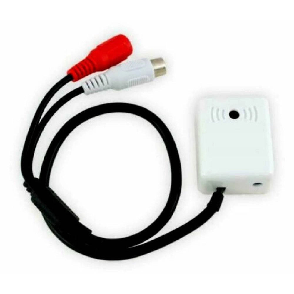 Trade Shop - Microfono Per Telecamera Dvr Videosorveglianza Lunghezza 25 Cm 12v Audio Mic-11 -