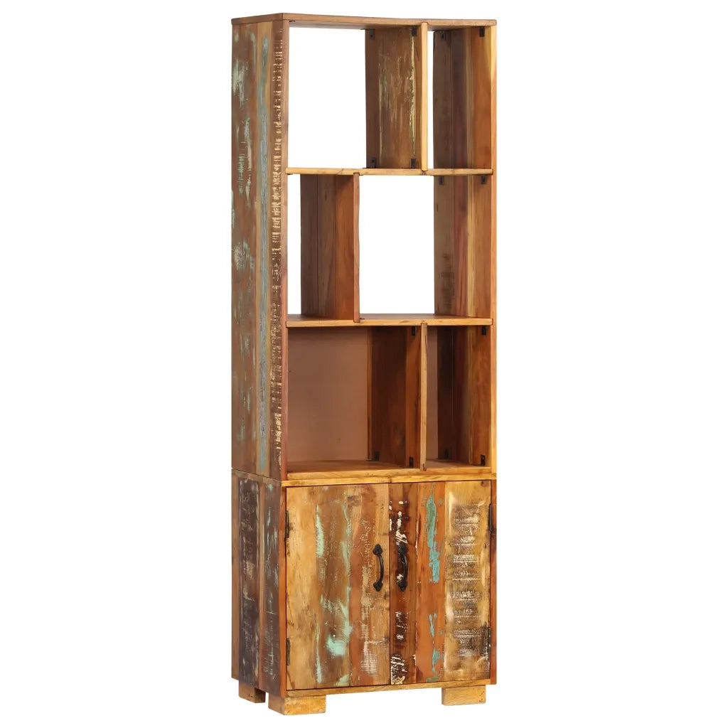 Libreria-Scaffale per Libri-Mobile di Stoccaggio 60x35x180 cm in Legno Massello di Recupero