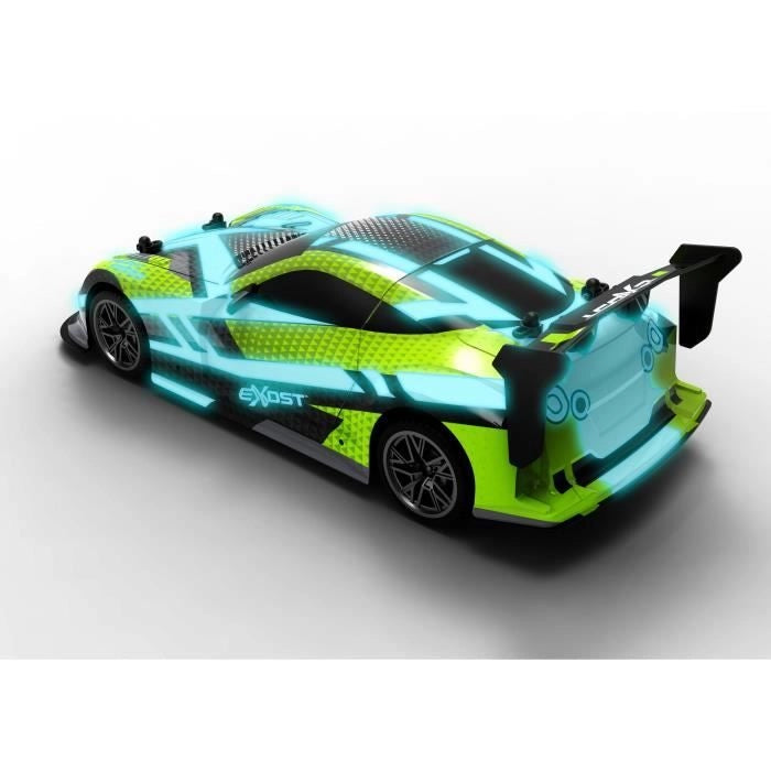 Auto telecomandata - EXOST - Luce flash 1:14 - 15 km/h - 31 -5 cm - verde - 5 anni