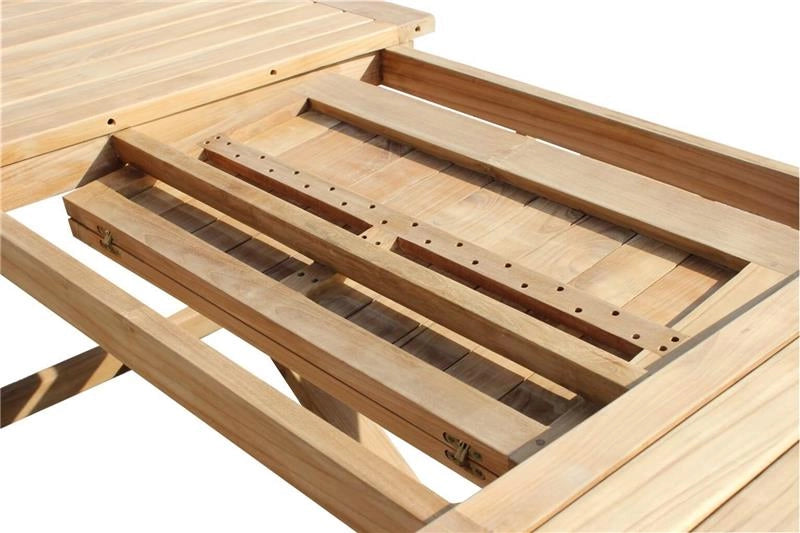 TAVOLO MIRAGE IN LEGNO NATURALE ALLUNGABILE 160/240 X 90 X 77CM OKX