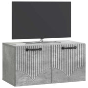 Mobile TV da Muro | Armadietto TV | Mobile Porta TV Grigio Cemento 59,5 x 31 x 30 cm