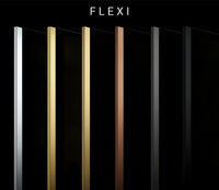 Parete Doccia Rea Flexi Transparent / Brush Copper 70