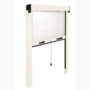 Zanzariera a Rullo Verticale in Fibra di Vetro Riducibile 120x170H cm Telaio Alluminio BIANCO