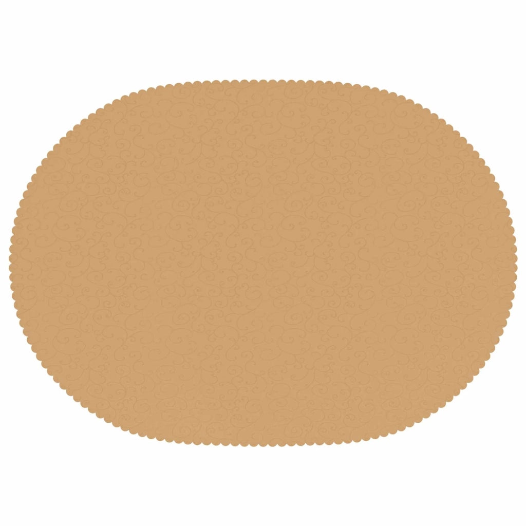 Tovaglia da Tavolo Ovale Beige 130 x 180 cm 42040152
