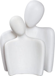 Statua d'amore astratta per coppie - oggetto unico in ceramica per arredamento - regalo romantico