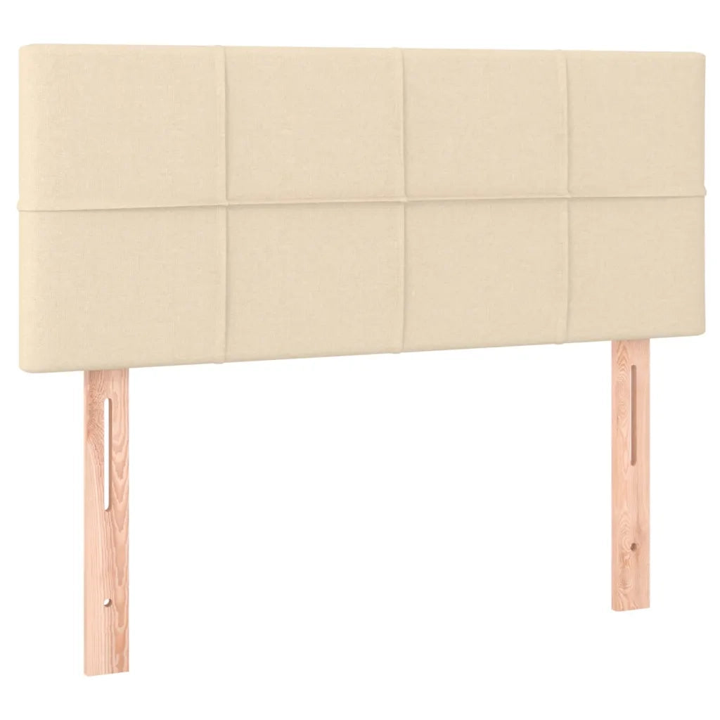 Giroletto a Molle con Materasso Crema 120x200 cm in Tessuto