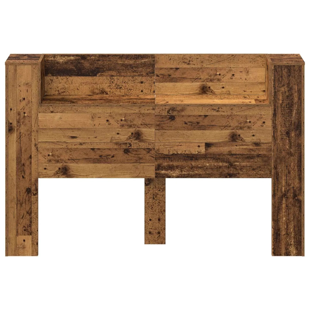 Testiera di stoccaggio con LED Legno antico 160 cm 8009446