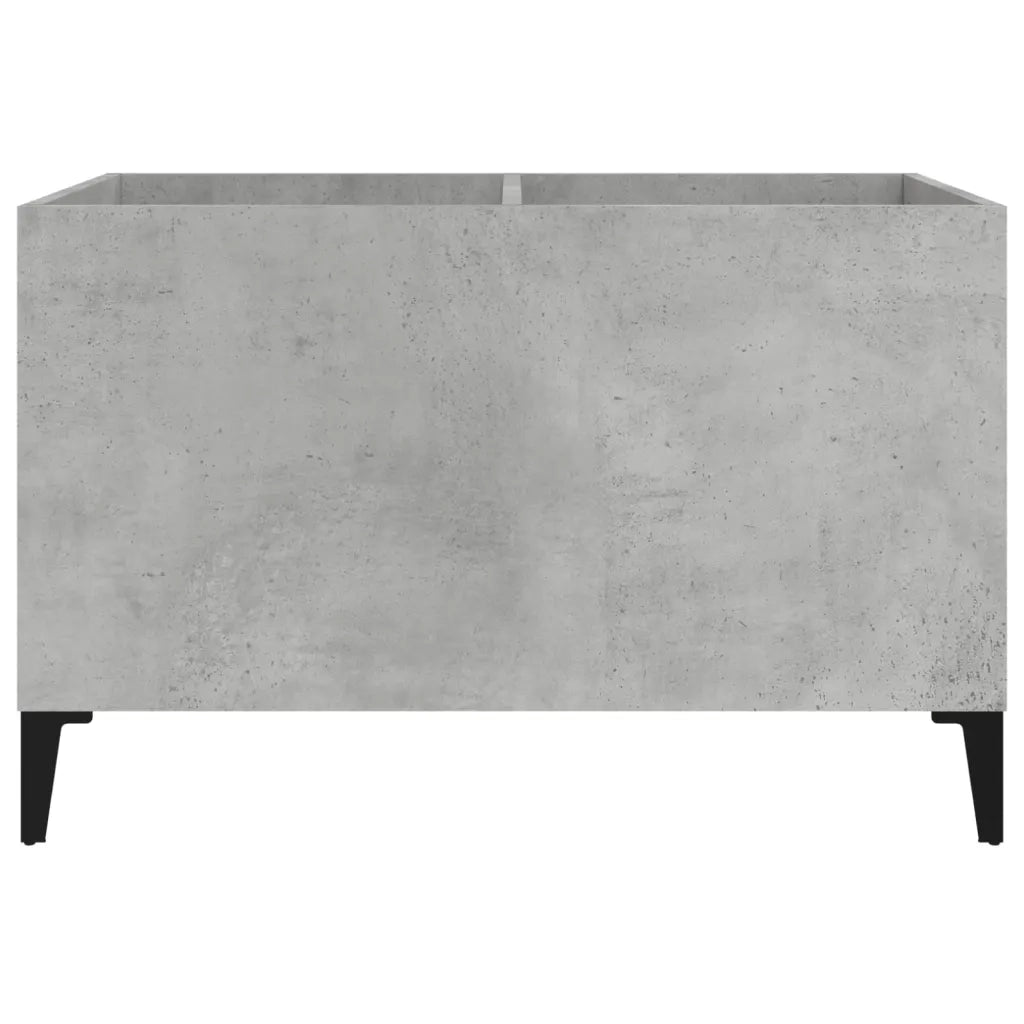 Mobile portadischi classico e multifunzionale per soggiorno/ufficio 74,5 x 38 x 48 cm legno composito grigio cemento 02_0049211