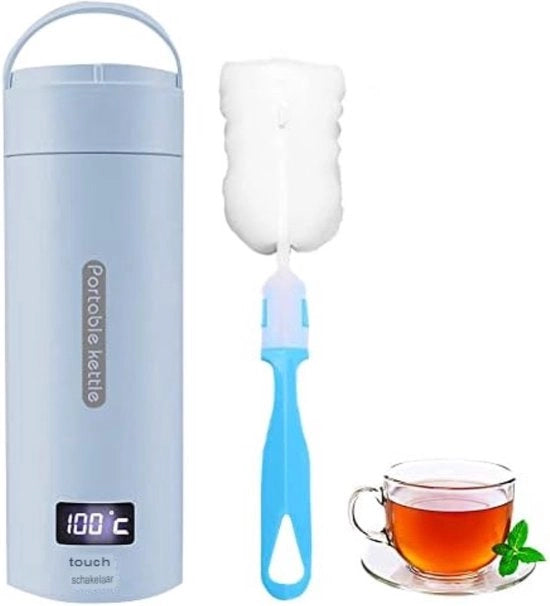 Caldiello Portatile - 500 ml - 4 Fasi - Caldiello da Viaggio - Mini Caldiello - Blu