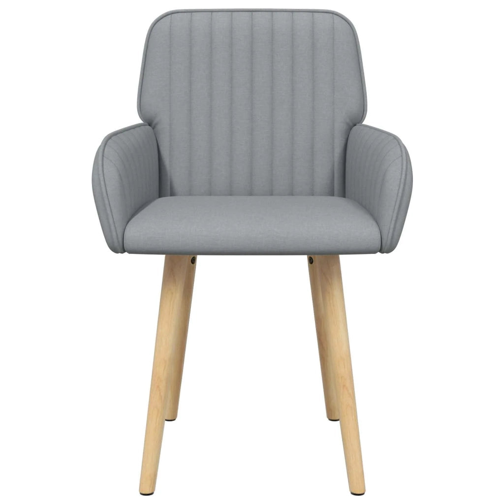 Sedie da pranzo 6 pz Tessuto Grigio Chiaro 56,5 x 50 x 87,5 cm 3428201