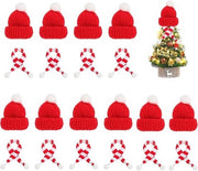 Decorazioni per albero di Natale Mini-Muffe/Gilet - 10 pezzi - Decorazione per albero di Natale - Accessori per feste - Ideale per regali - Dimensioni: 5 x 3,5 cm / 22 cm - Decorazione per Natale